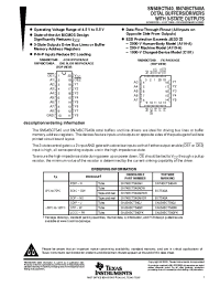 Datasheet SNJ54BCT540W manufacturer TI