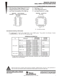 Datasheet SNJ54HC20W manufacturer TI