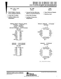 Datasheet SNJ54LS47FK manufacturer TI