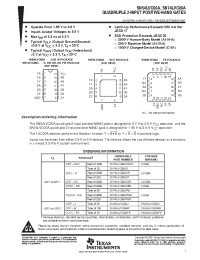 Datasheet SNJ54LVC00AFK manufacturer TI
