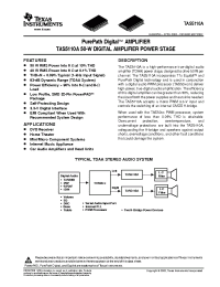 Datasheet TAS5110ADADR manufacturer TI