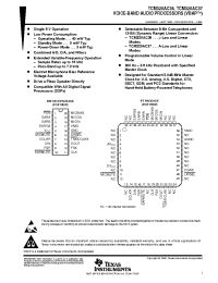 Datasheet TCM320AC37DW manufacturer TI