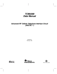 Datasheet TCM4300IPZ manufacturer TI
