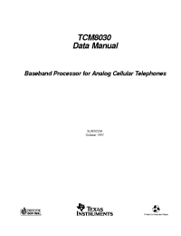 Datasheet TCM8030 manufacturer TI