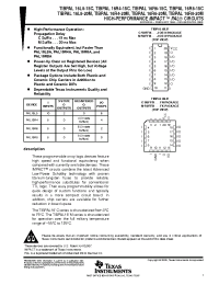 Datasheet TIBPAL16L8-20MWB manufacturer TI