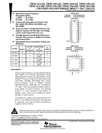 Datasheet TIBPAL16L8-25CJ manufacturer TI