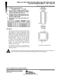 Datasheet TIBPAL16R4-15MWB manufacturer TI