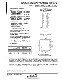 Datasheet TIBPAL20R4-5C manufacturer TI