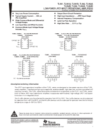 Datasheet TL062MFKB manufacturer TI