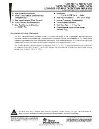 Datasheet TL074ID manufacturer TI