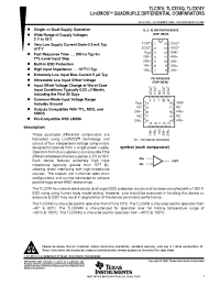 Datasheet TLC374CDR manufacturer TI