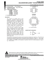 Datasheet TLC393CPSR manufacturer TI