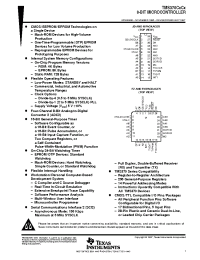 Datasheet TMS370C3C0AFNA manufacturer TI