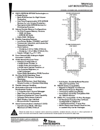 Datasheet TMS370C3C0ANL manufacturer TI