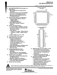 Datasheet TMS370C792FNT manufacturer TI