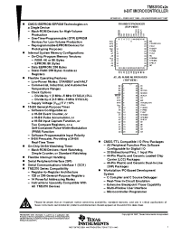 Datasheet TMS370Cx2xFN manufacturer TI