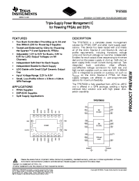 Datasheet TPS75003RHLR manufacturer TI