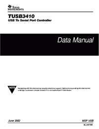 Datasheet TUSB3410 manufacturer TI
