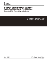 Datasheet TVP5150AM1PBS manufacturer TI