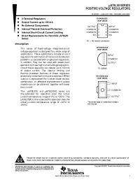 Datasheet uA78L06AC manufacturer TI