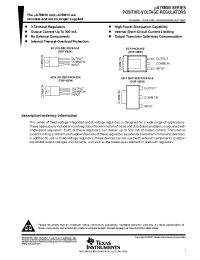 Datasheet UA78M12CKTPR manufacturer TI