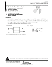 Datasheet UA9639CD manufacturer TI