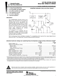Datasheet UC3709DWTR manufacturer TI