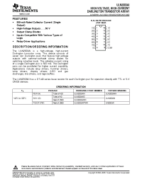 Datasheet ULN2003AIDE4 manufacturer TI