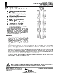 Datasheet V62602-01XE manufacturer TI