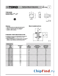 Datasheet 888FU-122M manufacturer TOKO