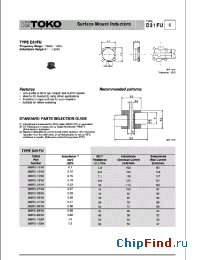 Datasheet 888FU-821M manufacturer TOKO