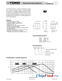 Datasheet FSLM2520-101-K manufacturer TOKO