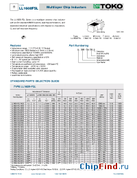Datasheet LL1608-FSL1N2S manufacturer TOKO