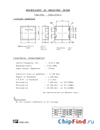 Datasheet TDF2A-1575B-12 manufacturer TOKO