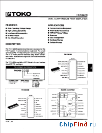Datasheet TK10420M производства TOKO