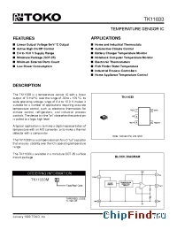 Datasheet TK11033M производства TOKO