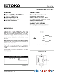 Datasheet TK11041M производства TOKO
