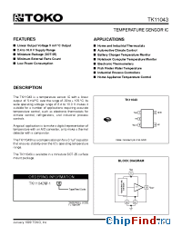 Datasheet TK11043M-1 производства TOKO