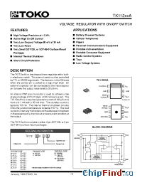 Datasheet TK11220A manufacturer TOKO