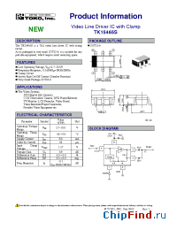 Datasheet tk15465s manufacturer TOKO