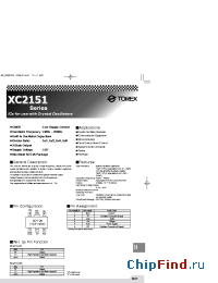 Datasheet XC2151A52 manufacturer Torex