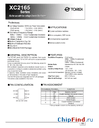 Datasheet XC2165C24Axx manufacturer Torex