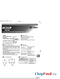 Datasheet XC31PPNSXXAPL manufacturer Torex