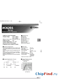 Datasheet XC6201P131LL manufacturer Torex