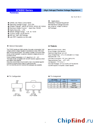 Datasheet XC6202P182 manufacturer Torex