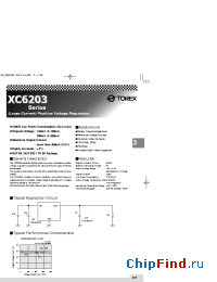 Datasheet XC6203E56AFR manufacturer Torex