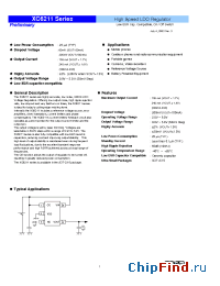 Datasheet XC6211A3AMR manufacturer Torex