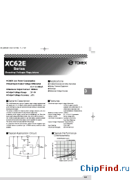 Datasheet XC62EP3001ML manufacturer Torex