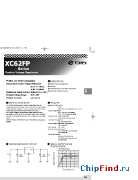 Datasheet XC62FP1501LB manufacturer Torex
