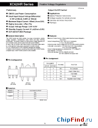 Datasheet XC62HP5002 manufacturer Torex